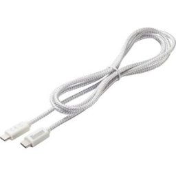 Dehner Elektronik Câble USB-C USB 2.0 USB-C® mâle 1.5 m blanc flexible Power cable (USB-C to USB-C)