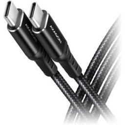 AXAGON Câble USB-C USB 2.0 USB-C® mâle 1 m noir gainé BUCM-CM10AB