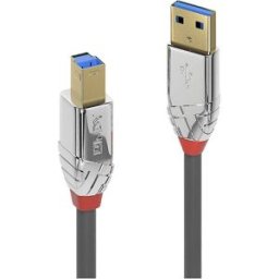LINDY Câble USB USB 3.2 Gen1 USB-A mâle, USB-B mâle 1.00 m gris 36661