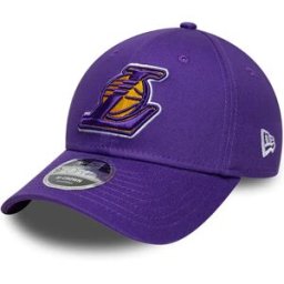New Era Casquette Nba Side Script 9forty Mid Crown Los Angeles Lakers Purple One Size unisex