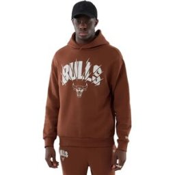 New Era Sweat à Capuche Nba Core Plus Chicago Bulls Med Brown M Homme