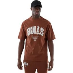 New Era T-shirt à Manches Courtes Nba Core Plus Oversize Chicago Bulls Med Brown XL Homme