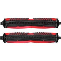 INF Brosse principale de remplacement 2 pièces pour aspirateur robot - Brosse principale ABS+silicone compatible avec Roborock