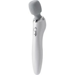 INF Masseur électrique multifonction - Baguette rechargeable pour cou, jambes, mains et taille, ABS+composants électroniques Blanc