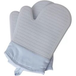 INF Gants de Four en Silicone: Maniques Thermorésistantes pour Micro-Ondes (1 Paire) Bleu