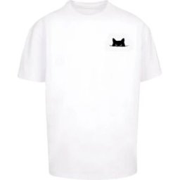 Mc Clothes T-shirt à Manches Courtes Halloween Cat White M Homme