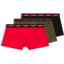 Hugo Boxers Planet 10249742 Red 3 Unités 989 Open Miscellaneous M Homme