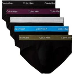 Calvin Klein Slips Lv00nb4287 5 Unités Black / Black / Harbor Mist XL Homme