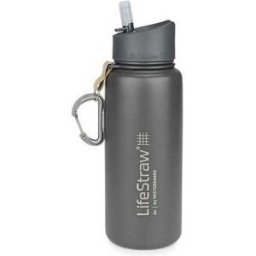 Lifestraw Bouteille D´eau Avec Filtre Go Acier Inoxydable 650ml Grey One Size