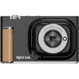 INF Caméra numérique magnétique mini avec grand-angle, macro, stabilisation électronique, zoom 18x, écran rabattable 3.0 inch, Le noir