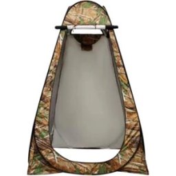 INF Tente pliante de douche et cabine d'essayage, polyester argenté pop-up, abri d'intimité portable pour douche, toilette et Multicolore