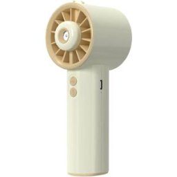 INF Ventilateur brumisateur portable – Brumisateur nano 3 vitesses, batterie 2000mAh rechargeable, corps ABS compact Blanc