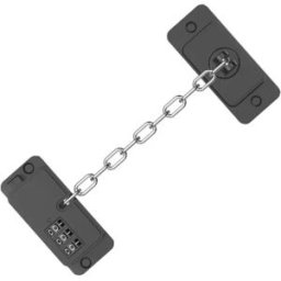 INF Verrou à code réglable Lot de 2 pour tiroirs, réfrigérateurs et fenêtres - ABS+acier inoxydable, sécurité enfant polyvalente Le noir