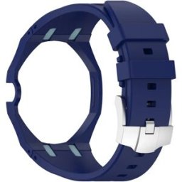 INF Bracelet silicone compatible avec Swatch Royal Pop et compatible avec AP - Interface 20mm, boucle à ardillon, 27cm x 4.4cm Bleu
