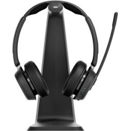 EPOS Impact 1061T ANC Micro-casque supra-auriculaire Bluetooth Stereo noir Noise Cancelling micro-casque, avec station daccueil et de charge ordinateur