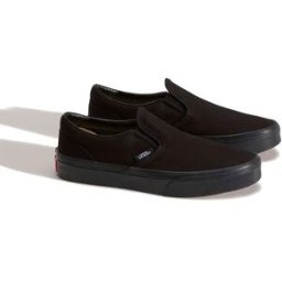 Vans Baskets Sans Lacets Junior Classic Black / Black EU 34 Garçon,Fille