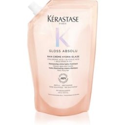 Kérastase Gloss Absolu Créme Bain Hydra-Glaze shampoing bain pour des cheveux brillants et doux Refill 500 ml