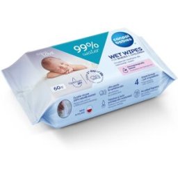 Canpol babies Wet Wipes 99% Water lingettes douces pour bébé 60 pcs