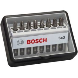 Bosch Coffret de 8 embouts de vissage Robust Line Sx PH/PZ, version Extra Hard 2607002558