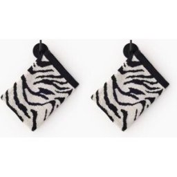 MONOPRIX Lot de 2 gants de toilette à motif léopard, 15x21cm, en coton BIO GOTS Unique