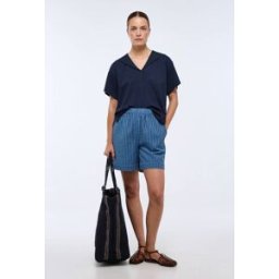 MONOPRIX Short rayé élastiqué en coton S