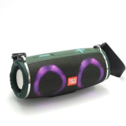 Enceinte Bluetooth Etanche Avec Lumière Rgb Autonomie 10h Son Stéréo 360° Support Fm Vert Yonis