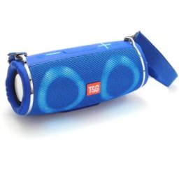 Enceinte Bluetooth Etanche Avec Lumière Rgb Autonomie 10h Son Stéréo 360° Support Fm Bleu Yonis