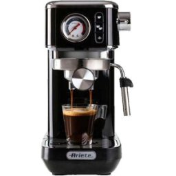 Cafetière Machine-à-café Ariete 1381 Manomètre Noir Café Moulu 1,1 Litre