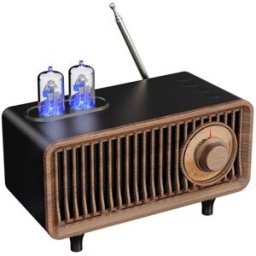 Enceinte Bluetooth Rétro Portable Son Stéréo Qualité Pro Autonomie 6h Support Fm Noir Yonis