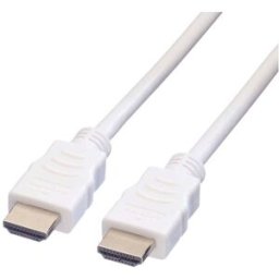 VALUE Câble HDMI High Speed avec Ethernet, blanc, 5 m
