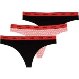 Hugo String Design 10272521 Red 3 Unités Open Pink XL Femme