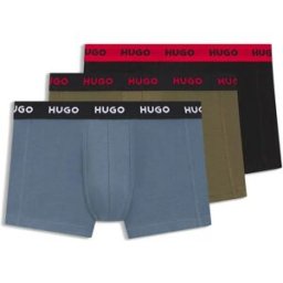 Hugo Boxers 50532611 Trunk Red 3 Unités Open Miscellaneous 974 XS Homme