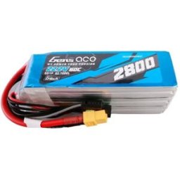 Gens Ace Batterie De Drone G-tech 2800mah 22.2v 60c 6s1p Lipo Pack With Xt60 Plug Black One Size unisex