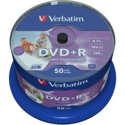 Verbatim 50 Dvd+r 4.7gb 16x Clear One Size unisex
