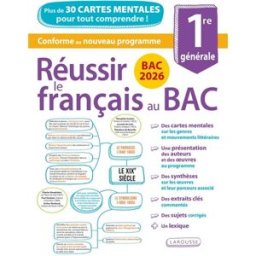 Réussir le français au bac 1re générale : plus de 30 cartes mentales pour tout comprendre ! : confor romeur, anne-laure Larousse
