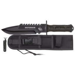 Poignard couteau tactique noir Albainox Defender