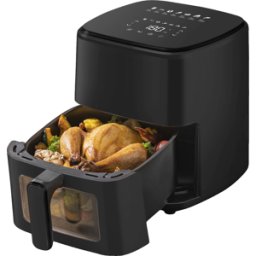 Friteuse À Air Extralink Sj-500 5l 1500w Avec Écran Led Et Antiadhésif