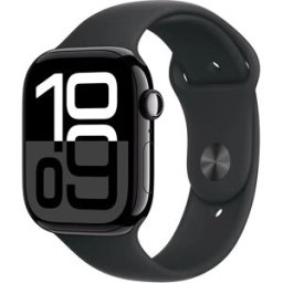 Watch Series 10 OLED 46 mm boîtier noir / bracelet sport noir (MWWR3QF/A) APPLE