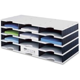 styro Styro 1554416 Unité de base pour machine de tri postal DIN C4 Nombre de tiroirs: 12