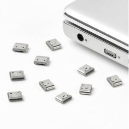 Smartkeeper Verrouillage de port USB-C® CL04P1GY jeu de 10 gris sans clé CL04P1GY