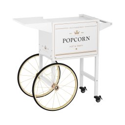 Chariot à popcorn - Coloris blanc et or