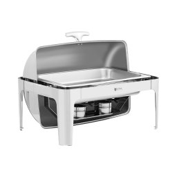 Chafing Dish - GN 1/1 - Royal Catering - 8,5 l - 2 bruleurs - Couvercle basculant