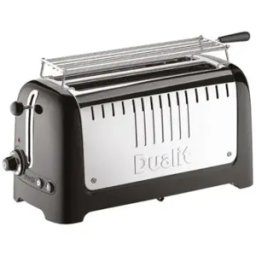 DUALIT Grille-pain 2 fentes Noir & Inox - Lite