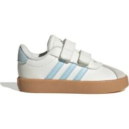 Adidas Baskets Pour Bébé Vl Court 3.0 Core White / Ice Blue / Gum 3 EU 25 Garçon,Fille