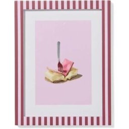 HEMA Cadre Photo 15x20 Cm Bois Rayures (bordeaux)