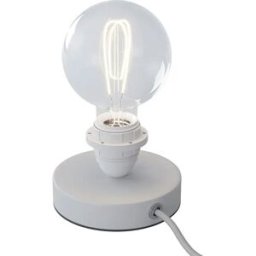 Creative Cables Lampe De Table Posaluce En Métal Sans Abat-jour Matte White One Size