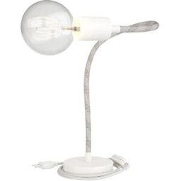 Creative Cables Lampe De Table Articulée Flex Table à Lumière Diffuse Avec Bulb Matte White EU Plug