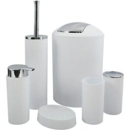 Msv Set De Bain Hannah 6 Pièces White One Size