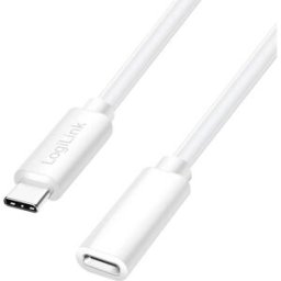 LogiLink Câble USB-C USB 2.0 USB-C® mâle, USB-C® femelle 3.00 m blanc CU0222