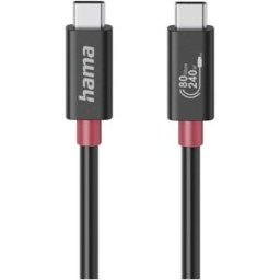Hama Câble USB-C USB4™ USB-C® mâle 1 m noir flexible 00200799